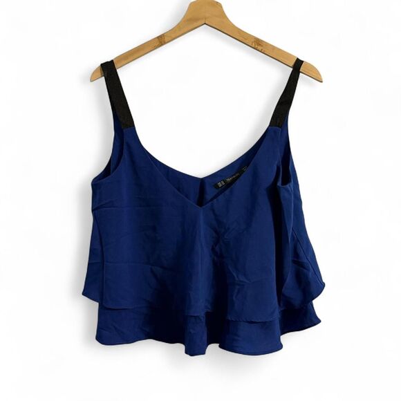 Zara Women's Blue Sleeveless Shirt XS Trafaluc - Picture 4 of 4